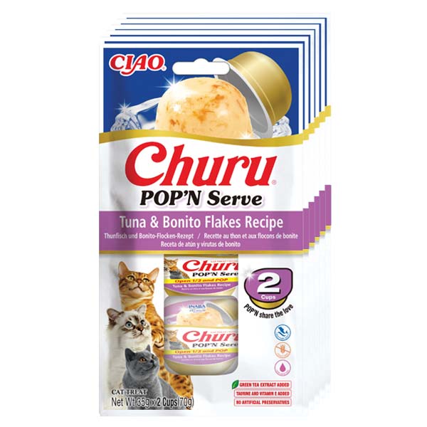 Churu CAT POP Serve Atun y Bonito 6x(2x35)