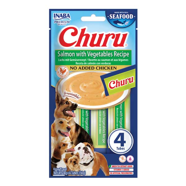Churu DOG Receta de Salmón con Verduras 12(4x14)