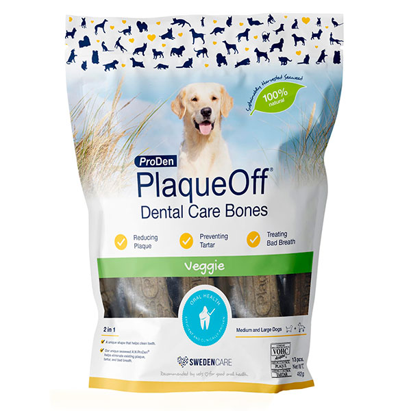 PLAQUE OFF DENTAL CARE BONES VEGGIE 2 EN 1 (485GR)