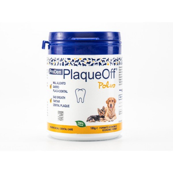 PLAQUE OFF POLVO PERRO Y GATO 180 G
