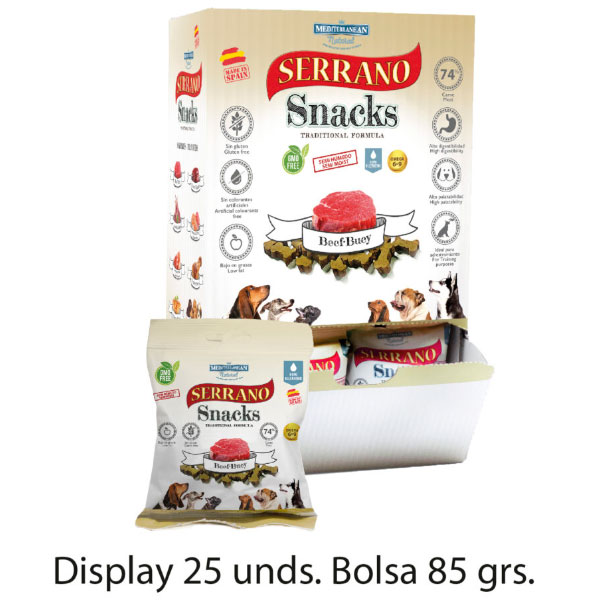 SERRANO SNACK Buey 25x85gr