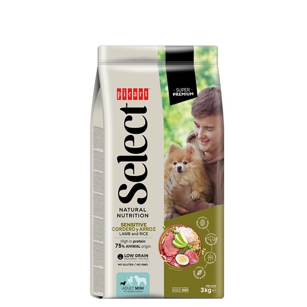 SELECT MINI ADULT Cordero y arroz 3KG