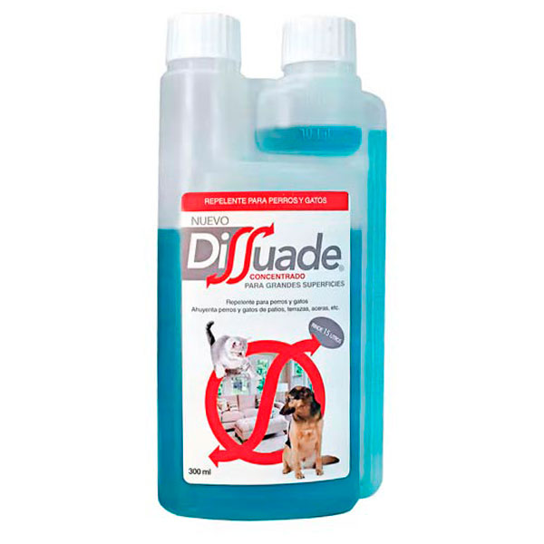 Dissuade Concentrado 300ml.Repelente perros y gatos