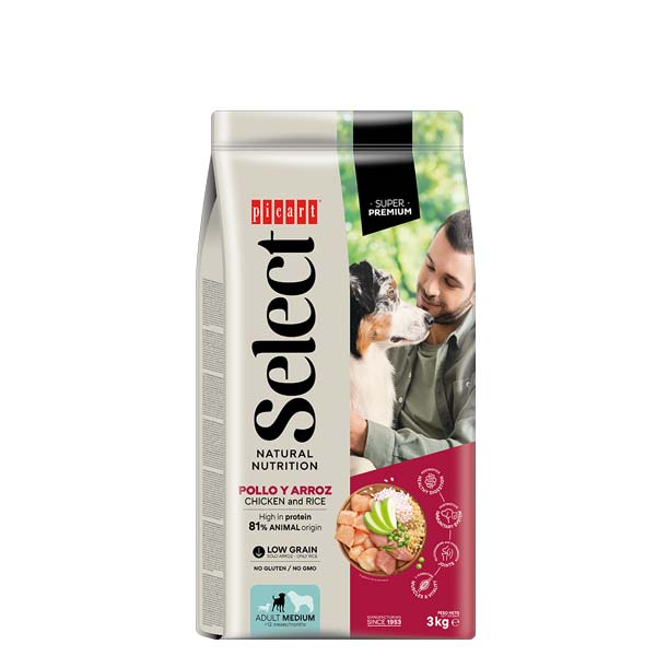 SELECT ADULT Pollo y arroz 3KG