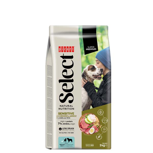 SELECT ADULT SENSITIVE Cordero y arroz 3KG