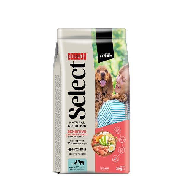 SELECT ADULT SENSITIVE Salmon y arroz 3KG