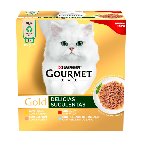 GOURMET GOLD Delicias Suculentas (8x85gr)