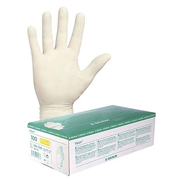 GUANTE EXPLORACION LATEX VASCO S/POLVO T-M
