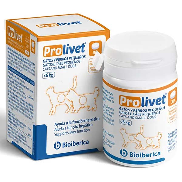 PROLIVET GATOS Y PERROS PEQUEÑOS - 30 comprimidos