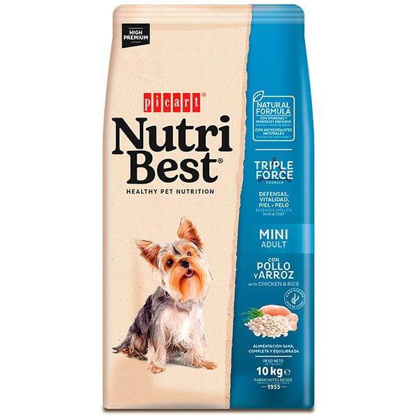 NUTRIBEST ADULT MINI Pollo y Arroz 10KG