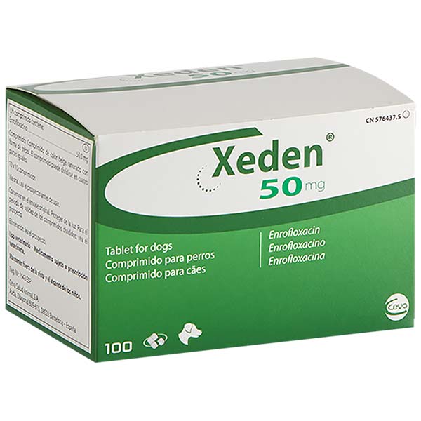 XEDEN 50 MG -PERRO 100 comp