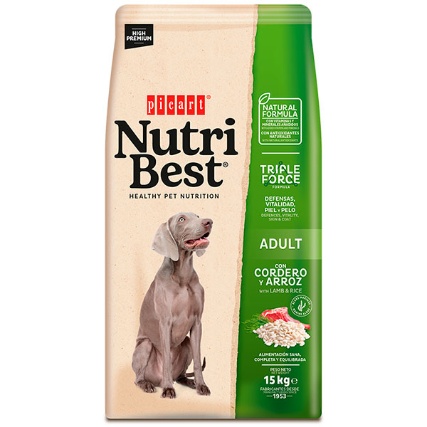 NUTRIBEST Cordero y arroz 15KG