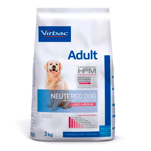 HPM DOG ADULT NEUTERED LARGE MEDIUM 3 KG