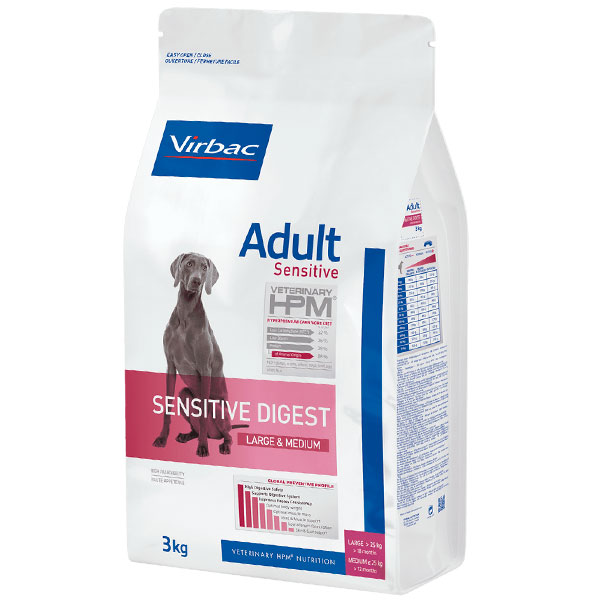 HPM DOG SENSITIVE DIGEST LARGE MEDIUM 3KG