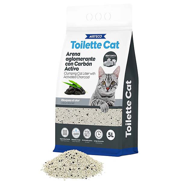 ARENA AGLOMERANTE BENTONITA CARBON ACTIVO 5L