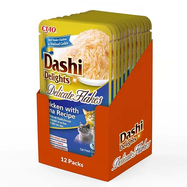 Dashi Delight Delicate Flakes Pollo y Atún (12x40g)