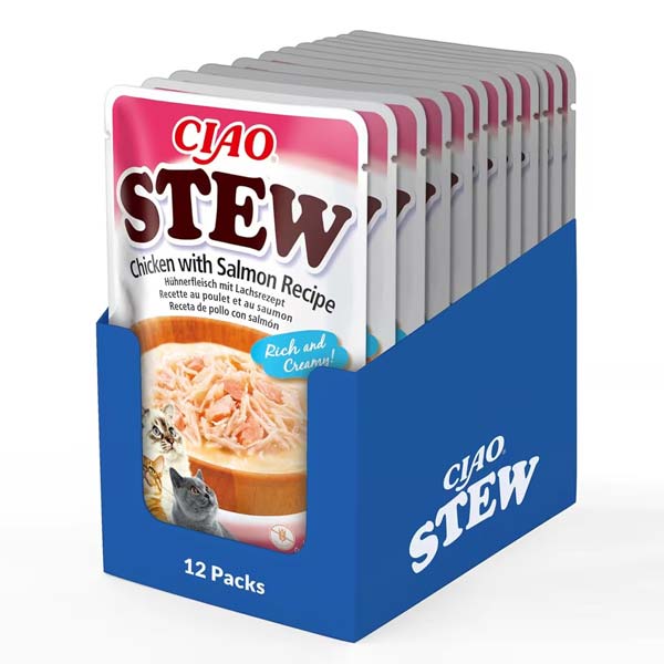 Churu CAT Chicken STEW salmón (12x40g)