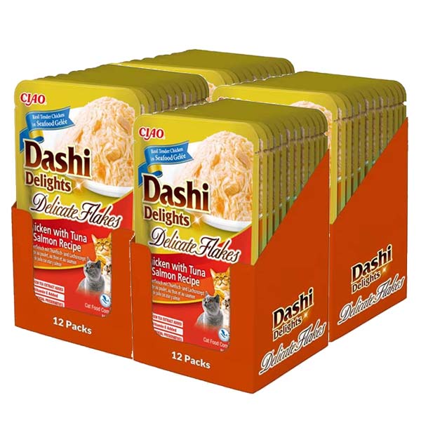 Dashi Delight Delicate Flakes Pollo, Atún y Salmón 4x(12x40g)