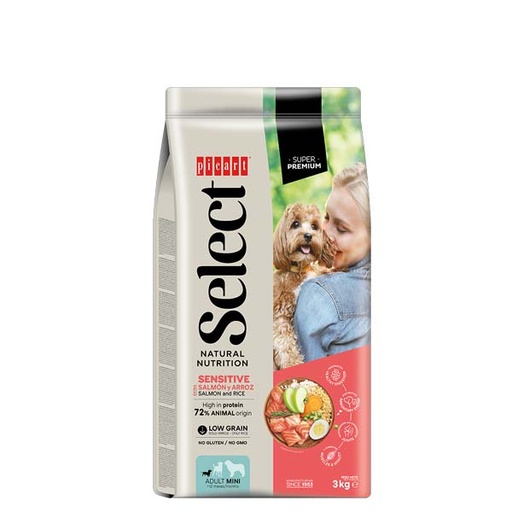 [01022003] SELECT MINI ADULT Salmon y arroz 3KG