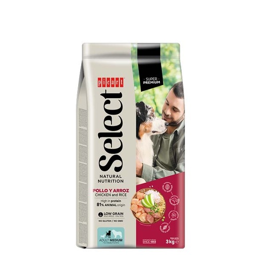 [01005003] SELECT ADULT Pollo y arroz 3KG