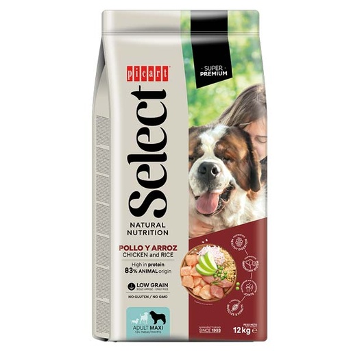 [01022912] SELECT MAXI ADULT Pollo y arroz 12KG