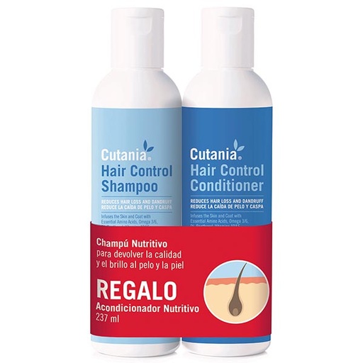 [VN-1079] CUTANIA HairControl Pack 236 ml (Champú + Acondicionador)