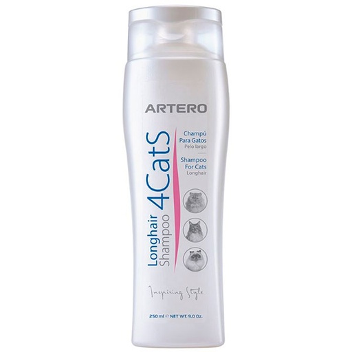 [H763] ARTERO CHAMPÚ 4CATS LONGHAIR 250ML