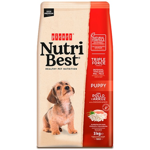 [01418303] NUTRIBEST PUPPY 3KG