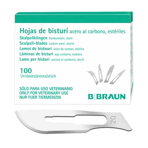 [E00508] HOJA BISTURI Nº 20 100ud