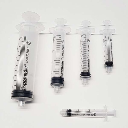 [R04987] JERINGA 5CC 3PIEZAS LUER LOCK 100UDS