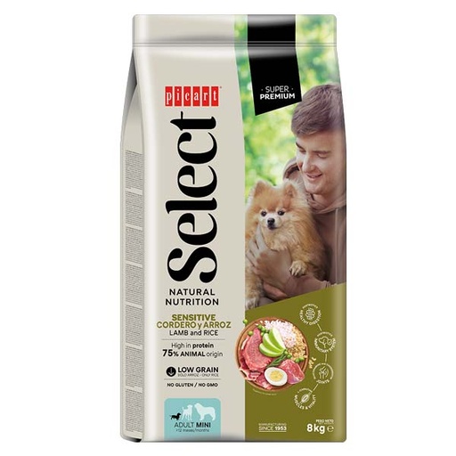 [01024588] SELECT MINI ADULT Cordero y arroz 8KG