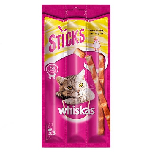 [238456] WHISKAS STICK POLLO 28x18gr