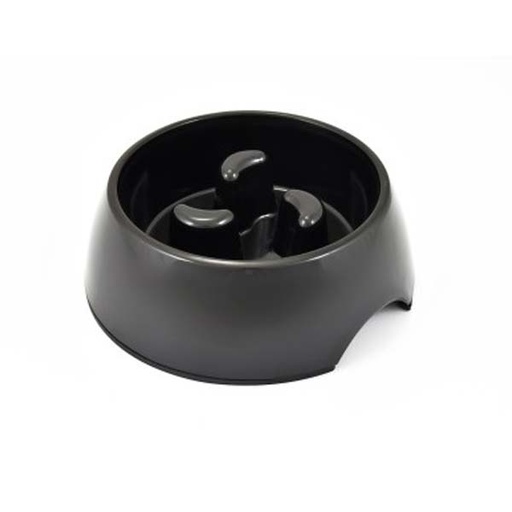 [305X-ZZ/PE75090] COMEDERO SLOWER NEGRO 22cm - 600ml