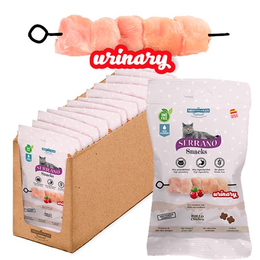 [68019-12] SERRANO GATO 12x50gr POLLO URINARY