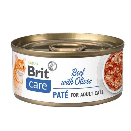 [BR0301] Wet CARE Cat Ternera con Aceitunas 24x70gr