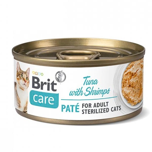 [BR0302] Wet CARE Cat Sterilised Atún con Gambas 24x70gr