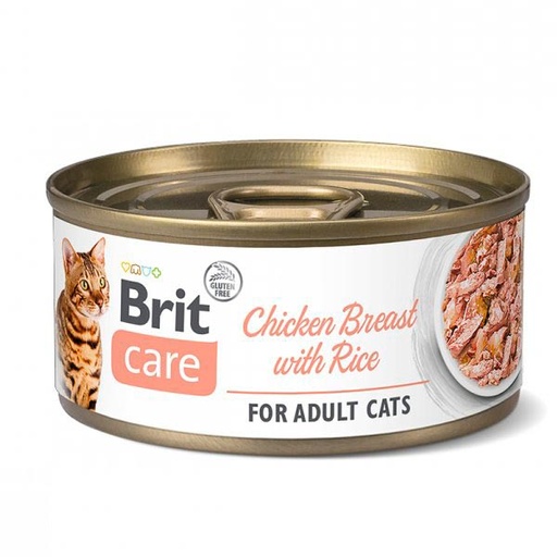 [BR0303] Wet CARE Cat Pechugas de Pollo con Arroz 24x70gr