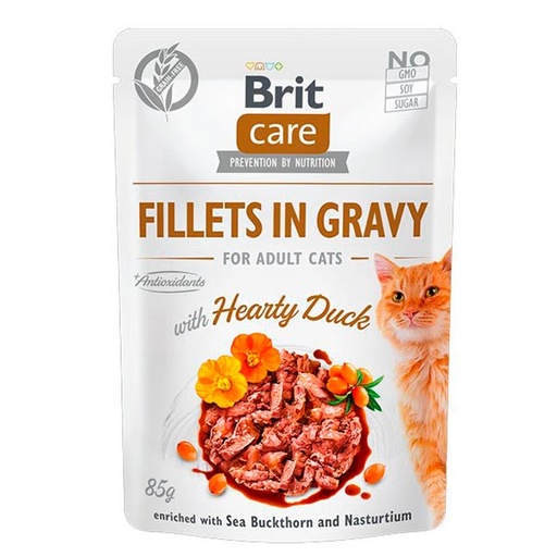 [BR0318] Wet CARE Cat Filetes de Pato en salsa (24x85gr)