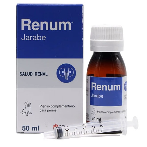[N-1048] Renum Jarabe 50ml. Función renal. Perros y gatos