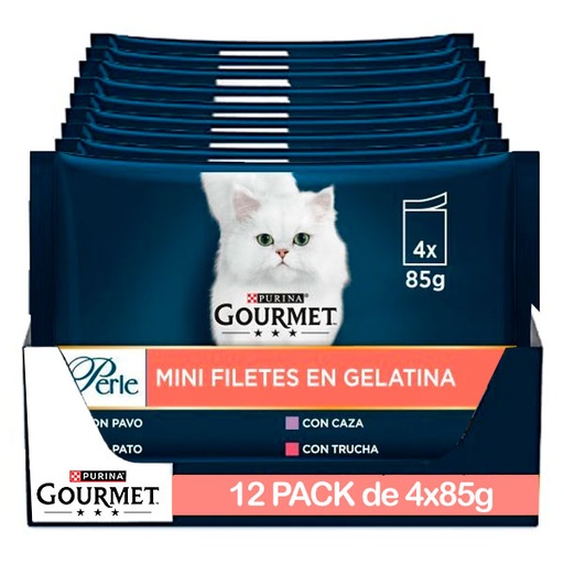 [12486724] GOURMET PERLE Gelatina surtido 12x(4x85g)