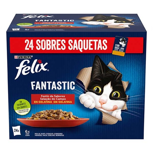[12603553] FELIX FANTASTIC Selección campo 4(24x85g) Gelatina