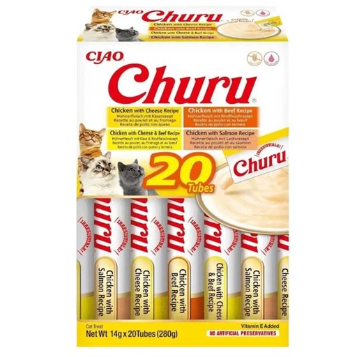 [CHU-IN0128] Churu CAT Variedades de Pollo con Buey (20x14g)