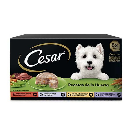 [434524x1] CESAR MULTIPACK 8 HUERTA (8x150gr)