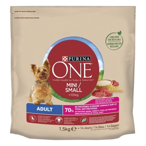 [12418136] ONE Mini Dog Adulto Buey 1,5kg