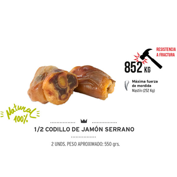 MEDIO CODILLO Jamón Serrano 14 Bolsas de (2x550gr)