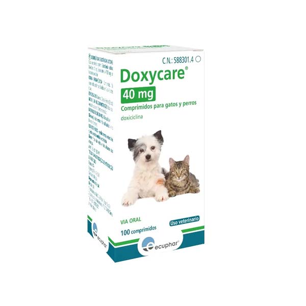 DOXYCARE PERRO GATO 40MG 100CPD