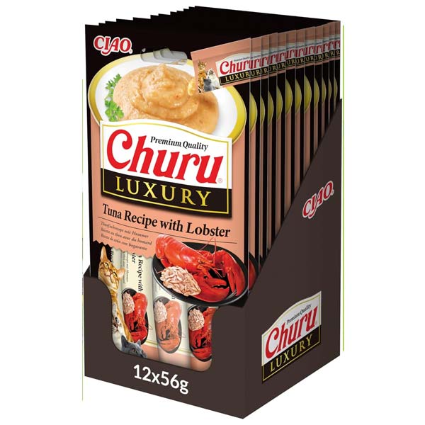 Churu CAT Luxury Receta de Atún con Langosta 12x56g