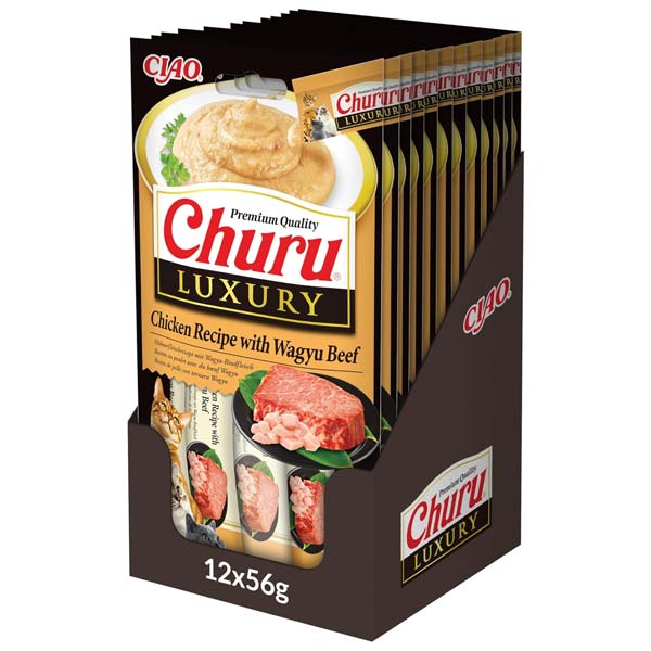 Churu CAT Luxury Receta de Pollo con Wagyu 12x56g