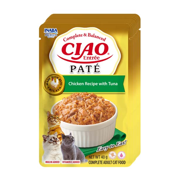 Churu CAT Paté Receta de Pollo con atun (12x40)