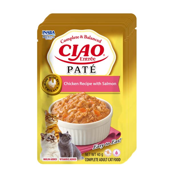 Churu CAT Paté Receta de Pollo con salmon (12x40)